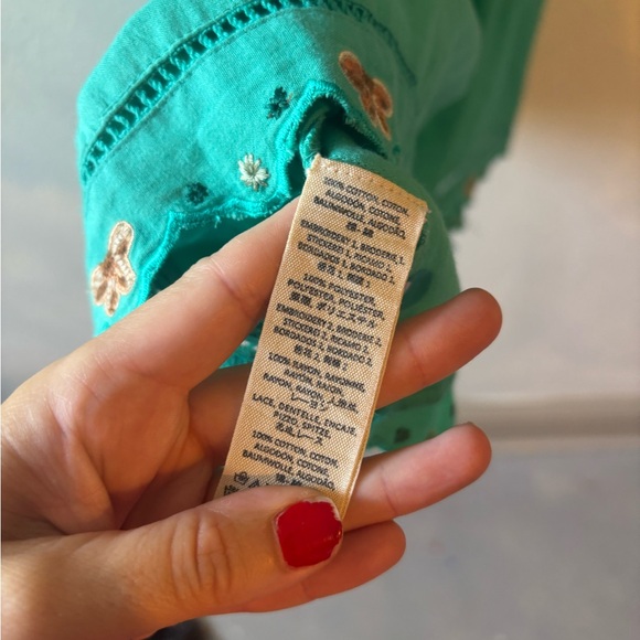 Free People love and flowers‎ Turquoise Halter Dress size S - Picture 5 of 7